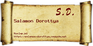 Salamon Dorottya névjegykártya